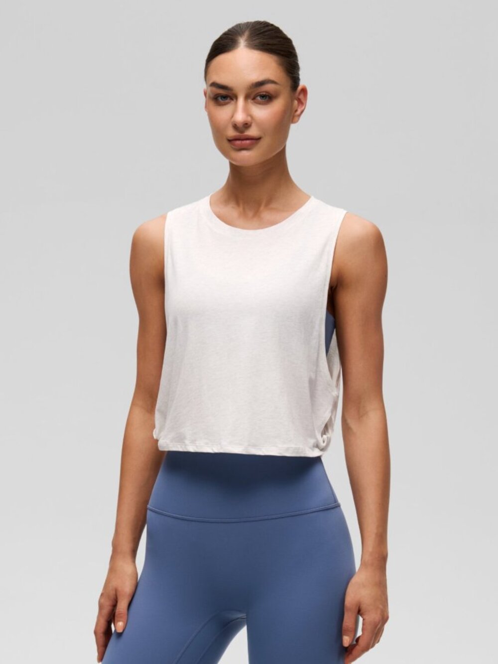 Pima Cotton Crop Deep Armhole Tank